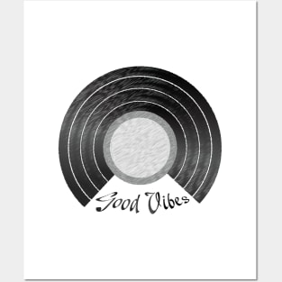 Good vibes record Posters and Art